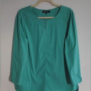 Lafayette 148 New York Women's Teal Blouse